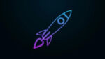 Neon Rocket Launch